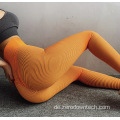 eng anliegende High-Waist-Hüft-Yogahose